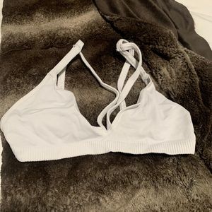 Free People White Bralette